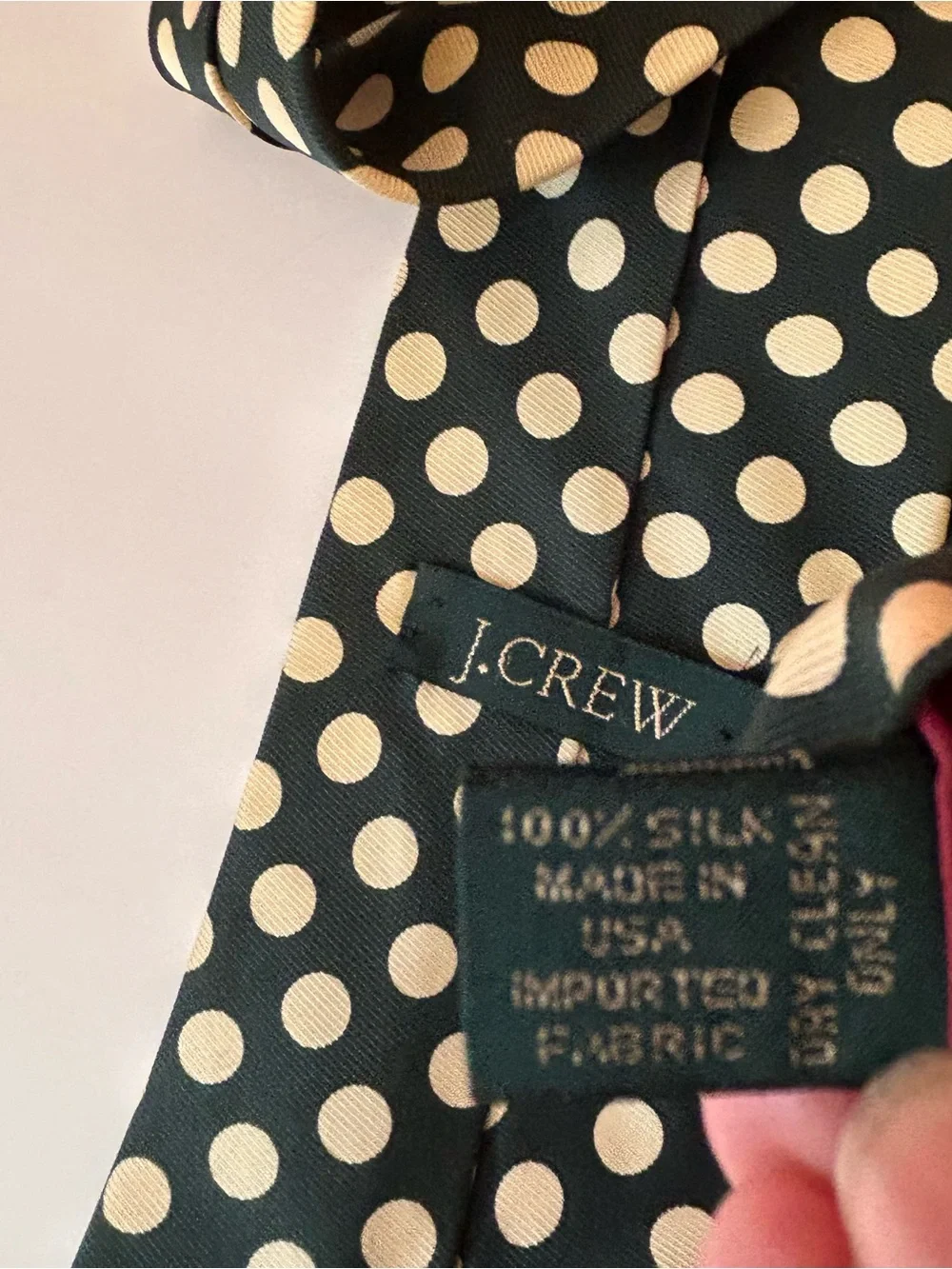J. Crew Polka Dot Silk Tie